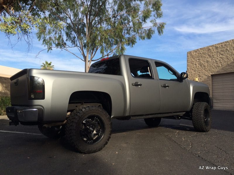 Matte wrap gun metal grey pick up